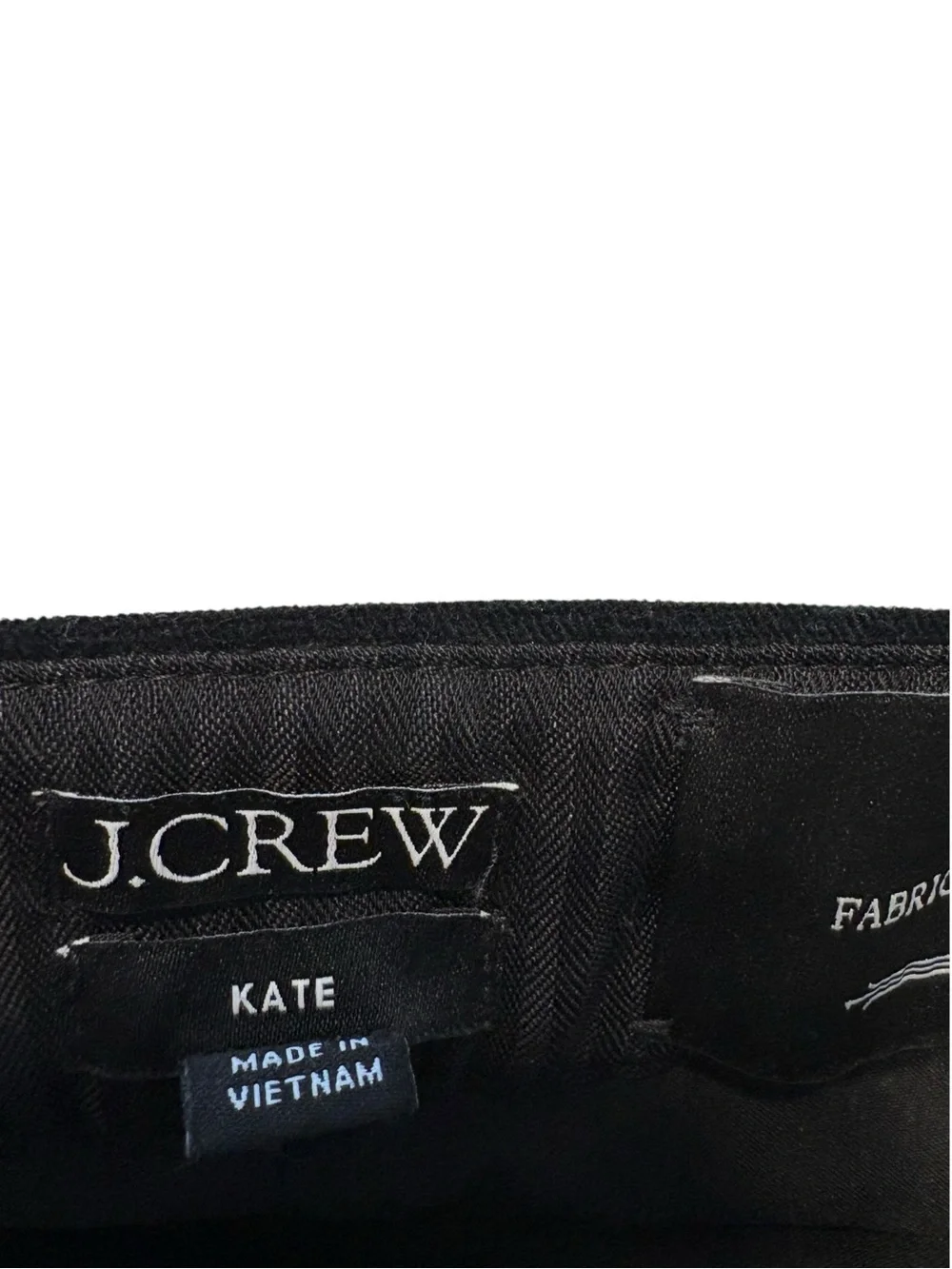 J. Crew Kate Straight Leg Pant in Stretch Velvet 4 Black Workwear Holiday